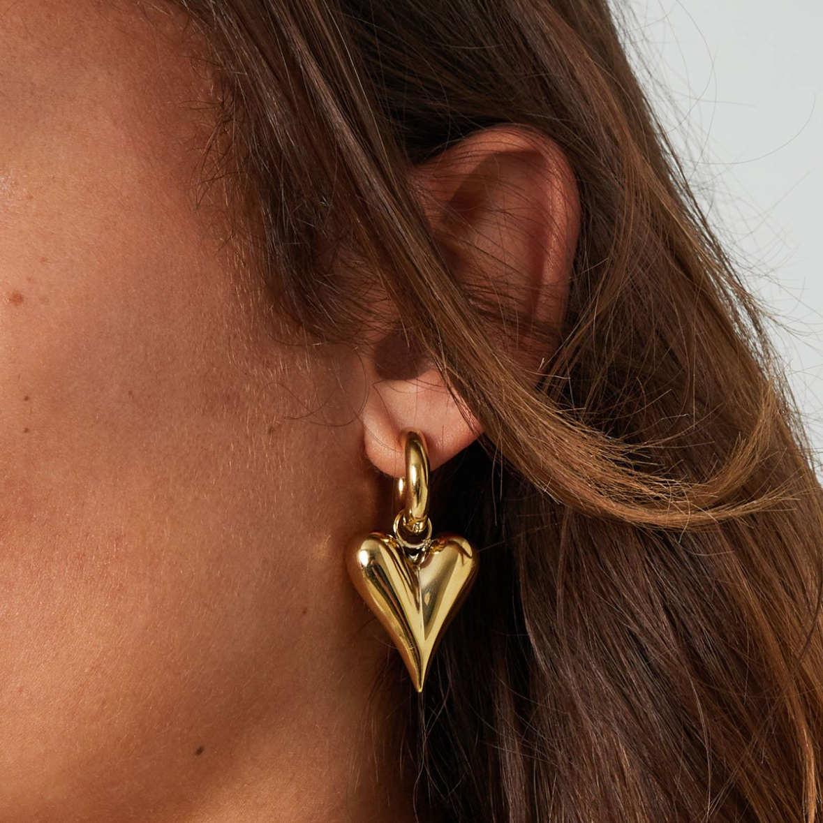 Big heart earrings