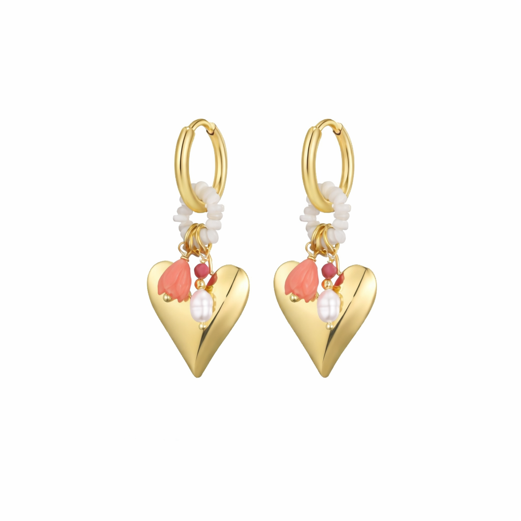 Pretty heart earrings