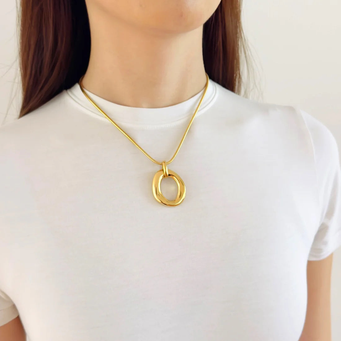 Luna oval ketting