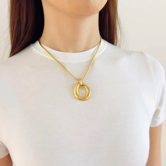 Luna oval ketting