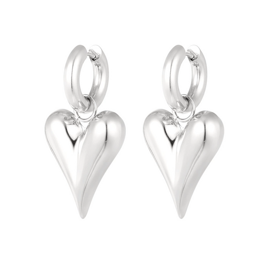 Big heart earrings