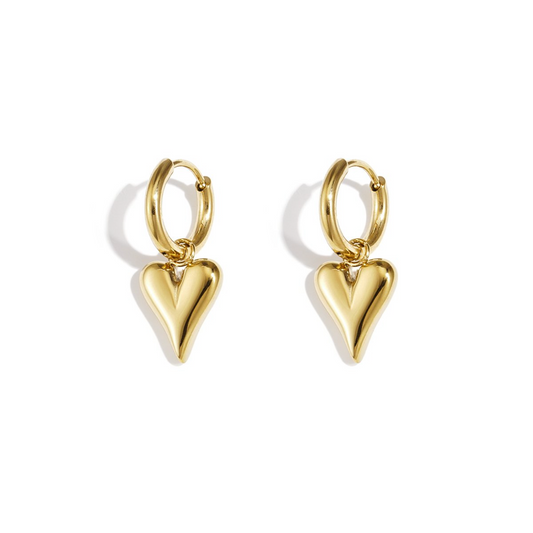 Mini heart earrings