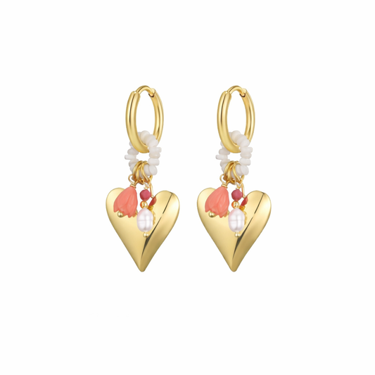 Pretty heart earrings